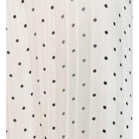 Sara Michelle Off-White Black Polka Dot Sleeveless Tiered Dress Flowy XL - Picture 6 of 8